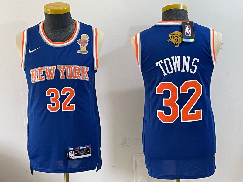 Men New York Knicks #32 Towns blue 2026 Nike NBA jersey 063001